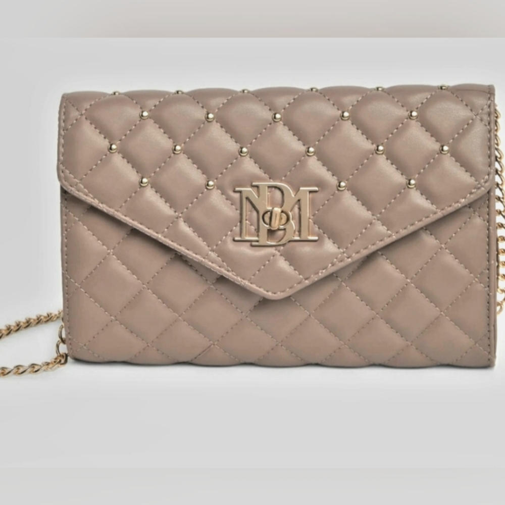Badgley Micshka Diamond Quilt Convertible Bag NWT(op) in Taupe